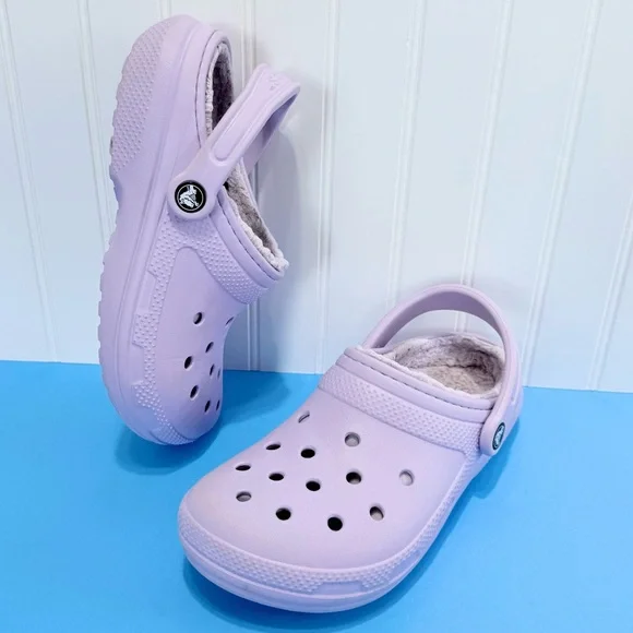 2 Pairs Crocs Classic Lined Women Clogs Size 7 - Picture 3 of 16